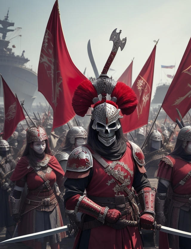 Deviantart Red Knight A red knights and warriors near ships 3 by SpartacusPrime1 on DeviantArt