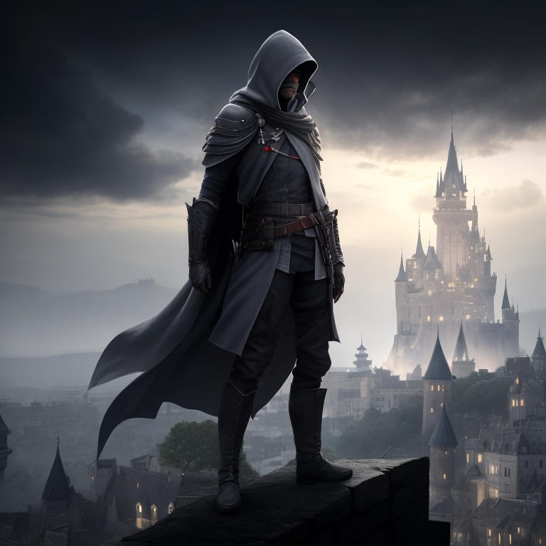 A assassin standing on city 3 by SpartacusPrime1 on DeviantArt