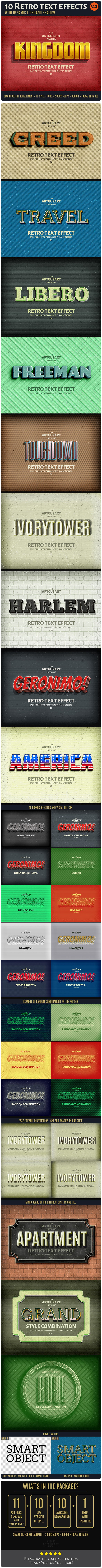 10Retro text effect v2 preview