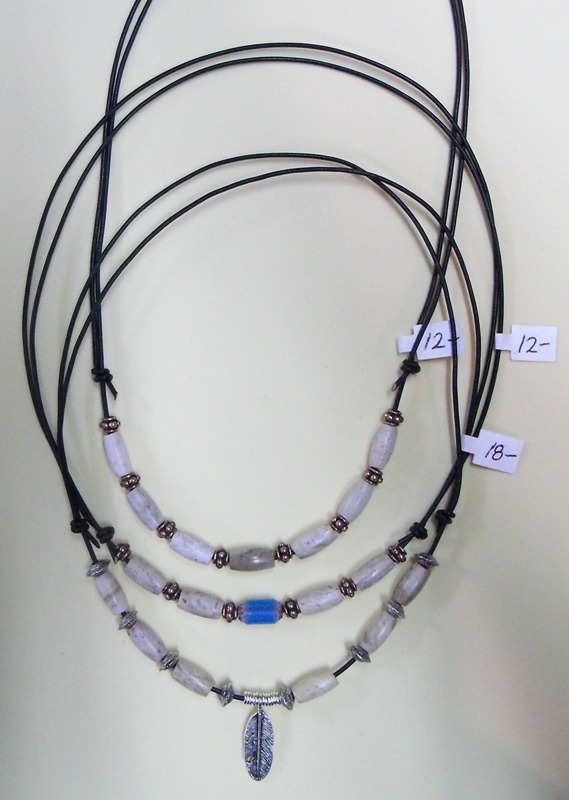 White stone chokers