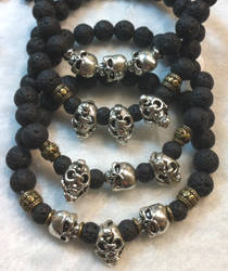 Four Lava and Skull Bracelets, Variations