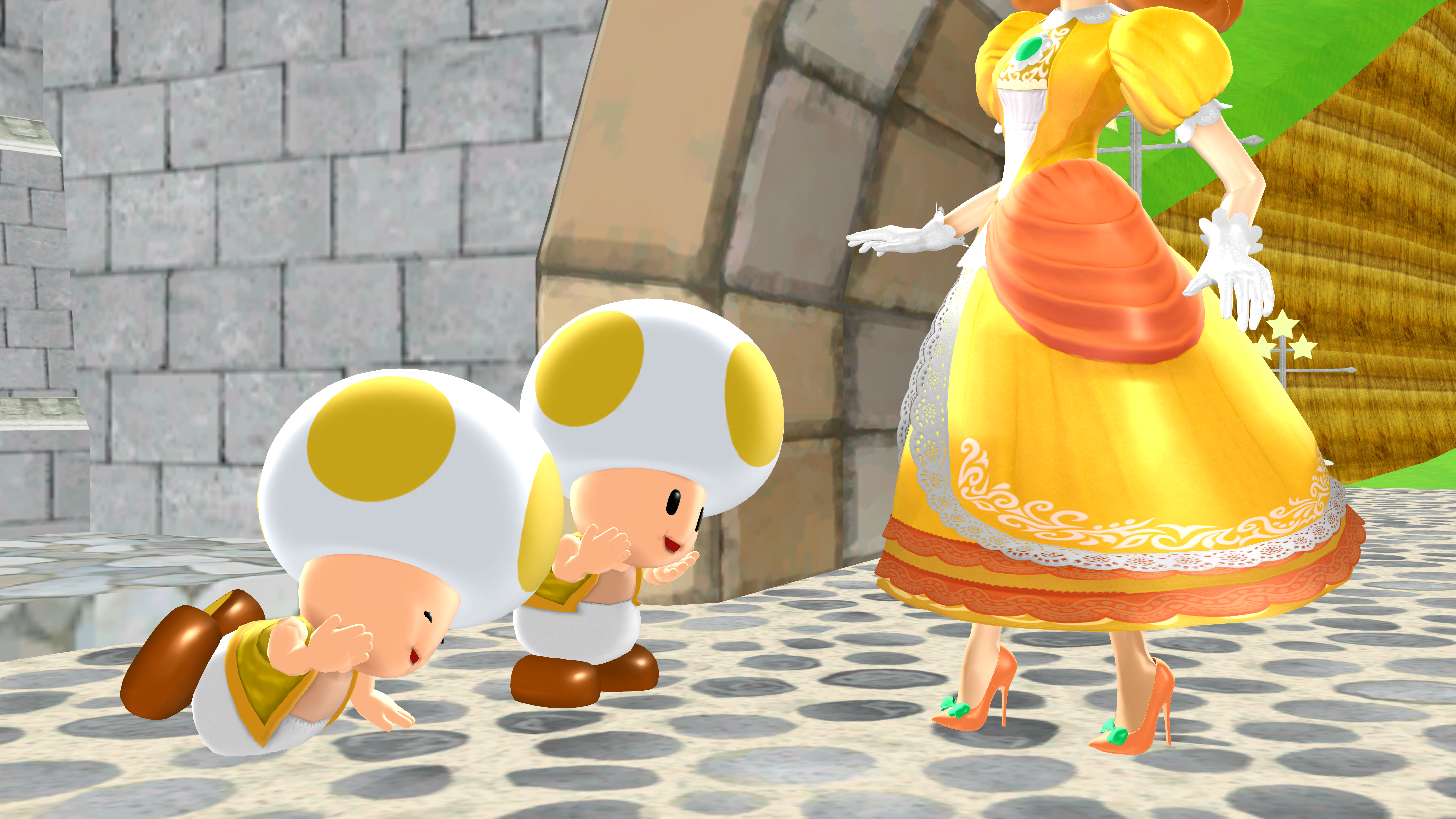 Yellow 2025 daisy shoes