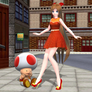 Enjoying the Beret (Amy and Red Toads) by Mario-and-Sonic-Guy on DeviantArt