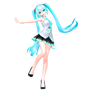 Hatsune Miku - Miss Monochrome Pose 1