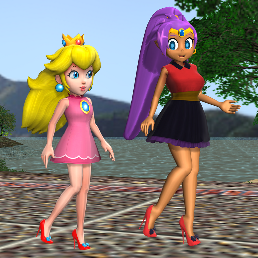 Peach and Shantae 2 by Mario-and-Sonic-Guy on DeviantArt