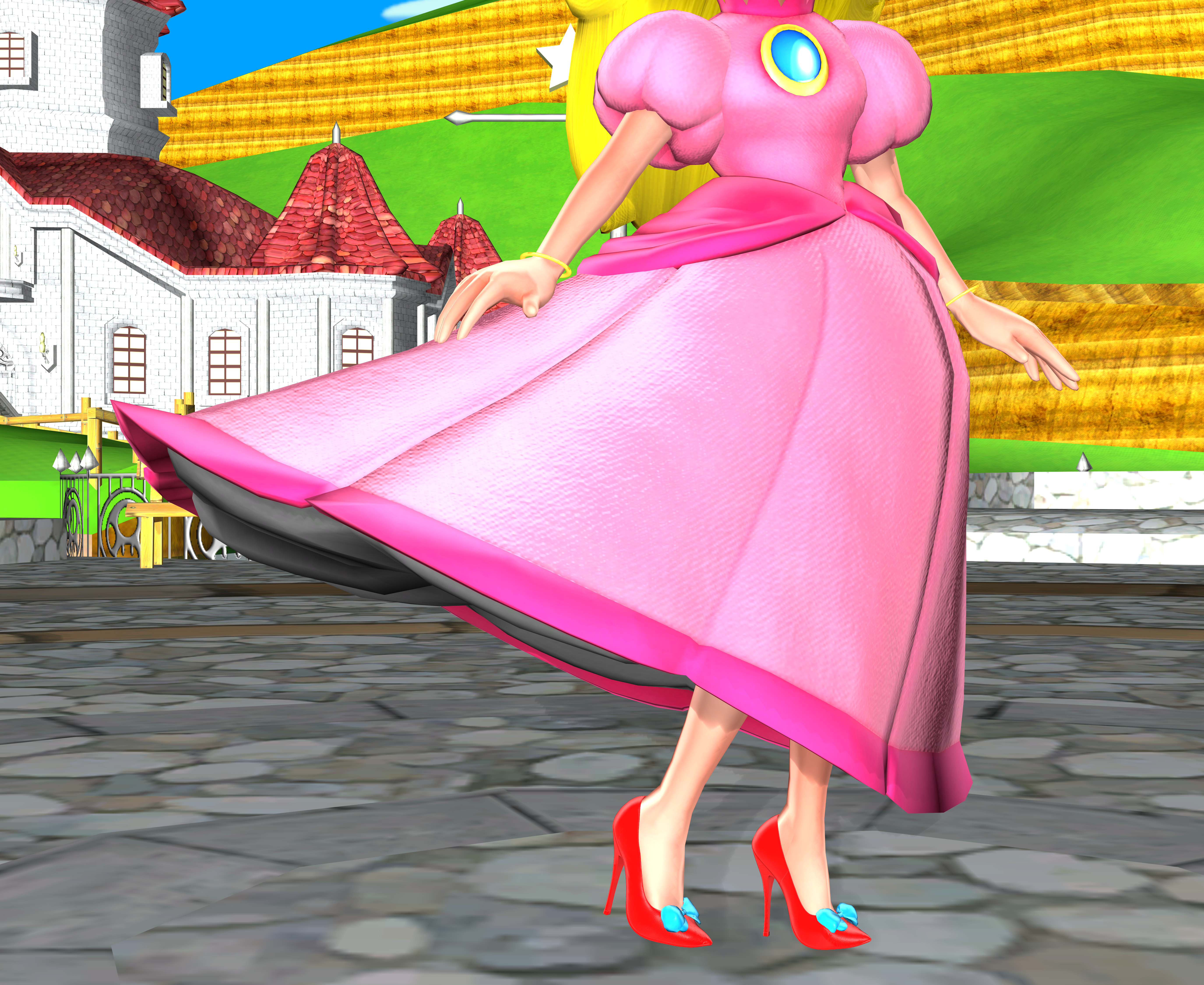 princess peach without dress Peach Fanart