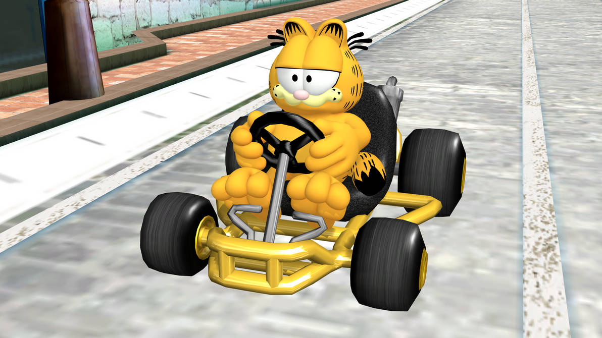Garfield Aut Garfield Kart by Mario-and-Sonic-Guy on DeviantArt