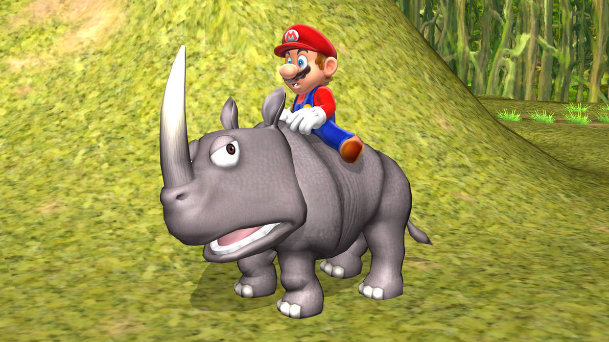 Iron Rambi Mario and Rambi by Mario-and-Sonic-Guy on DeviantArt
