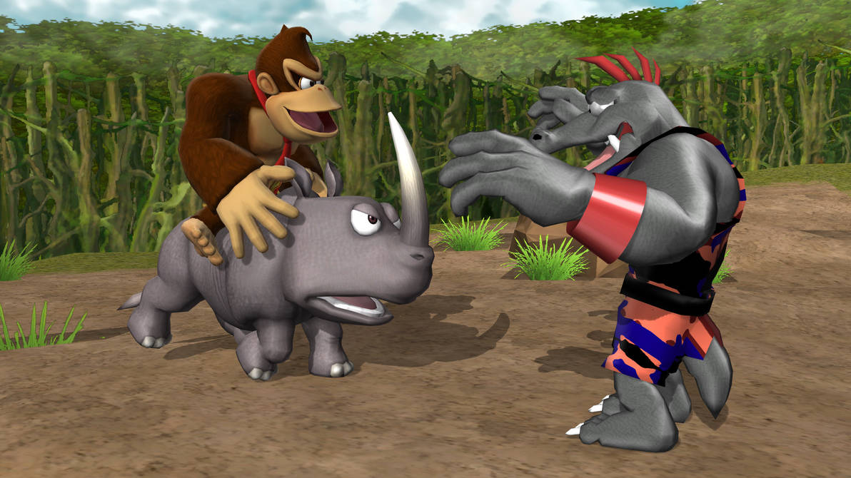 Iron Rambi Fighting Gray Krushas With Rambi by Mario-and-Sonic-Guy on DeviantArt