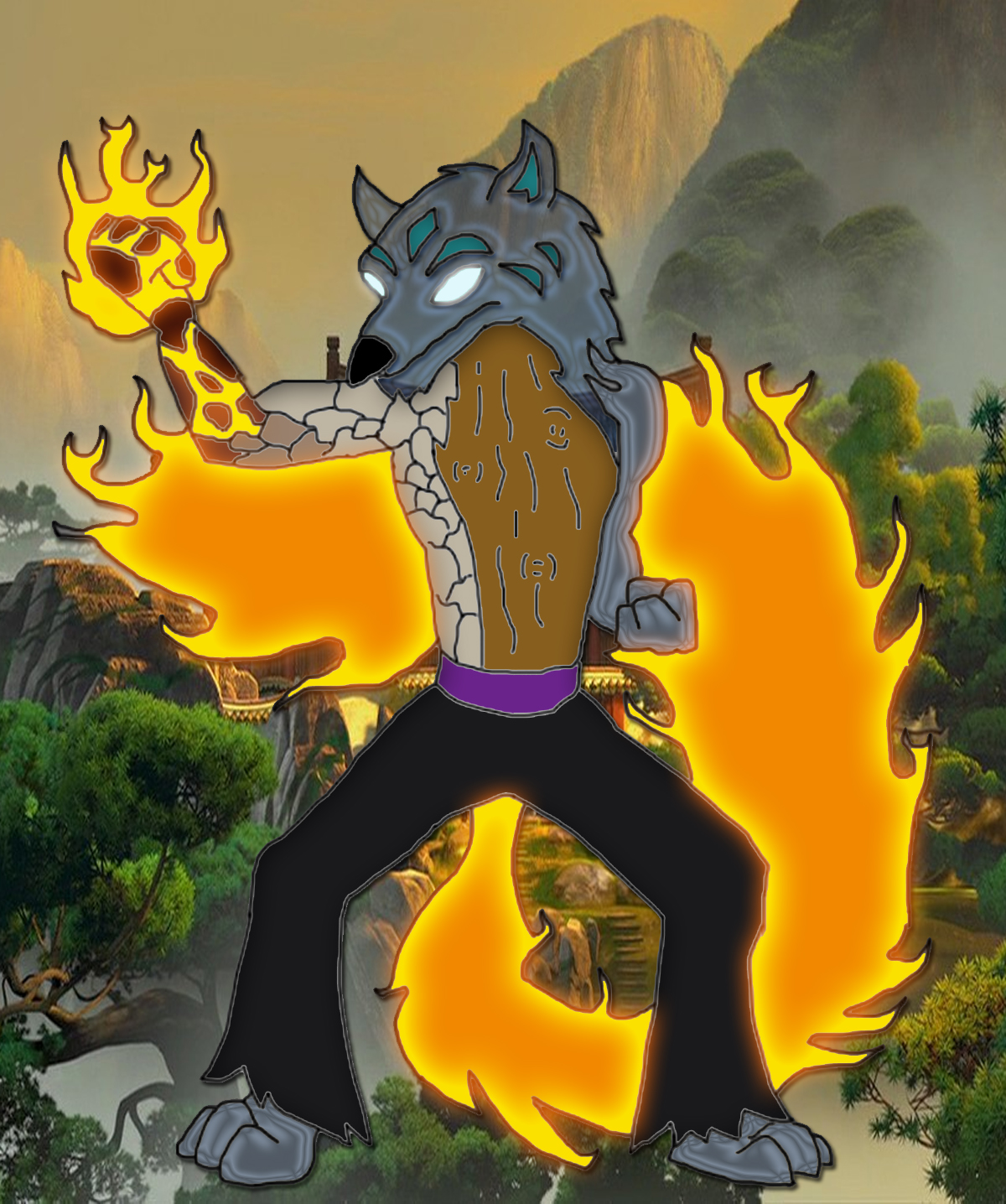 Shadow the Elemental Wolf by Moheart7 on DeviantArt