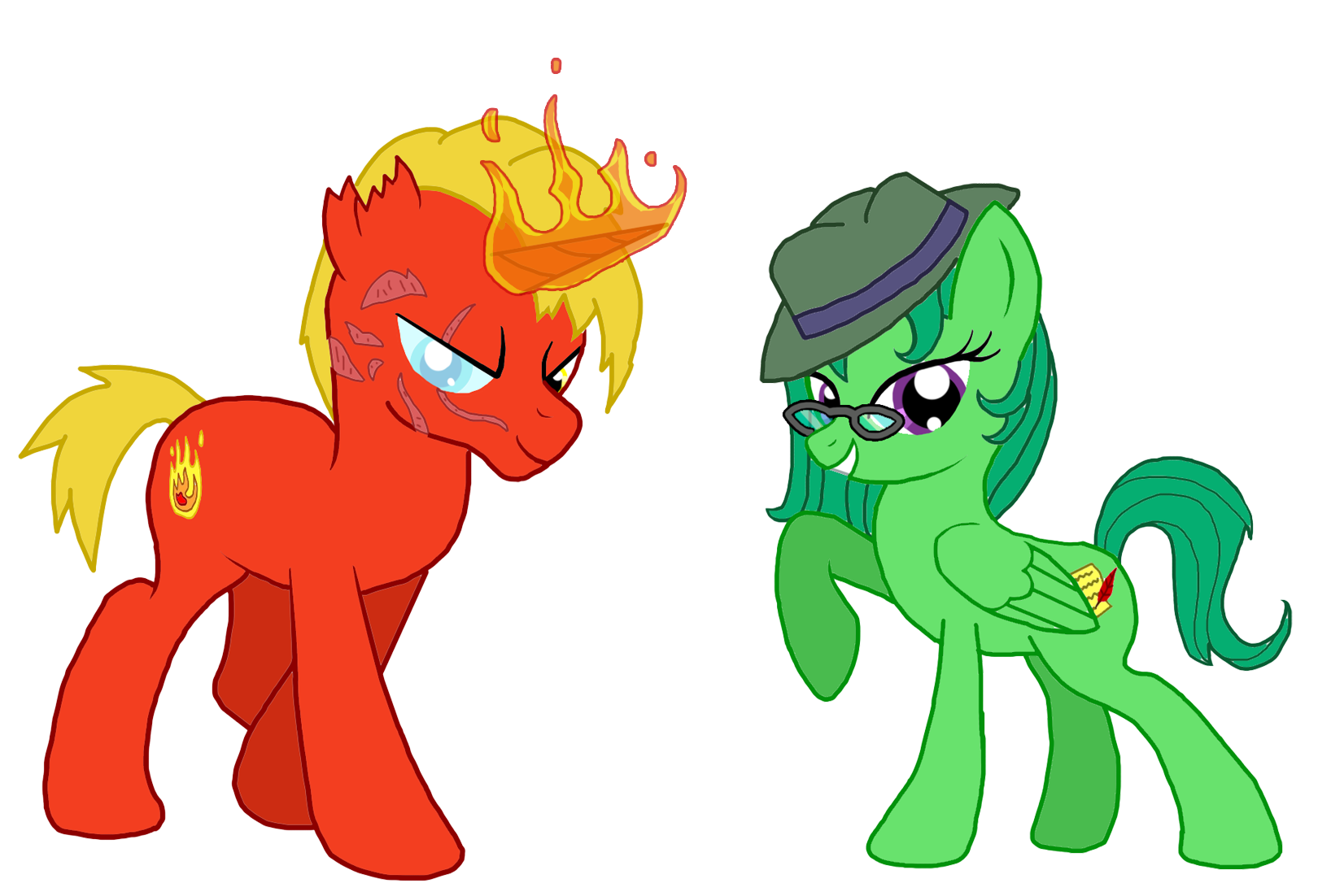 MLP - Heatwave and Fedora Green