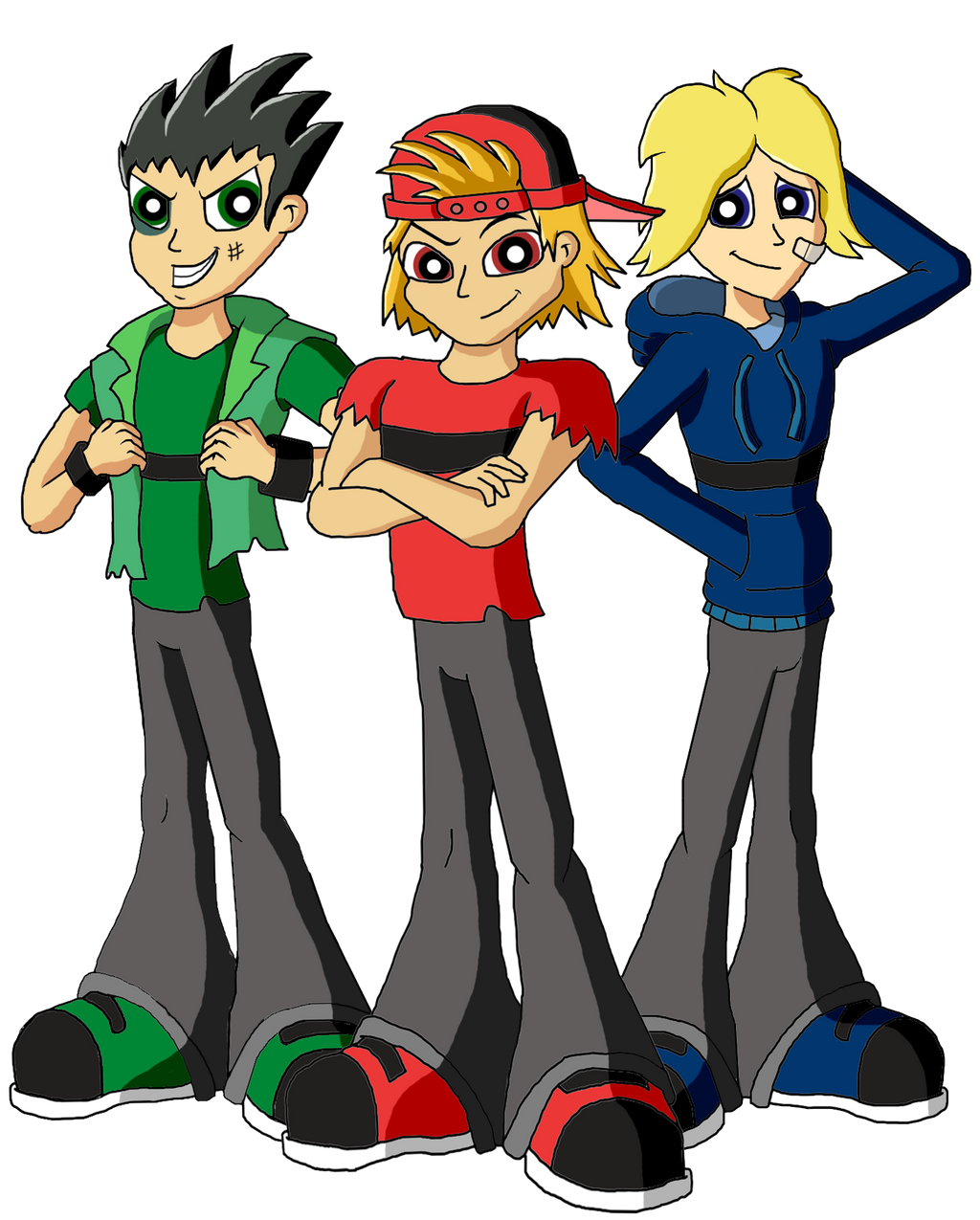 Rowdy Ruff Ppgz PPG Reboot - The Rowdyruff Boys by Moheart7 on DeviantArt