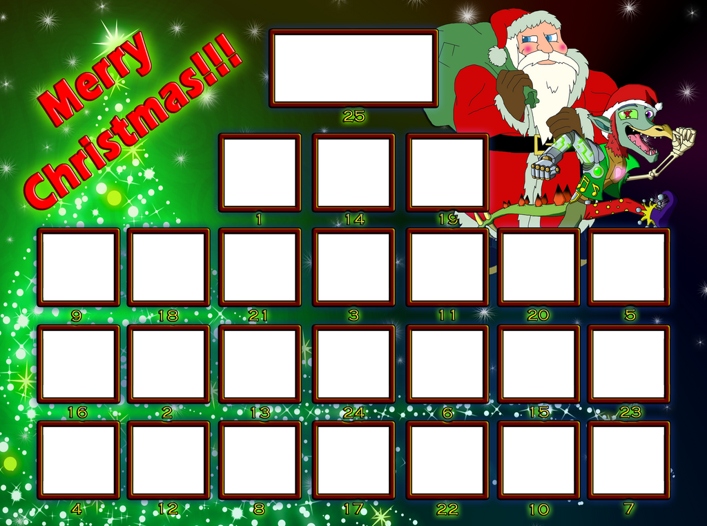 Christmas Advent Calendar Meme Template by Moheart7 on DeviantArt