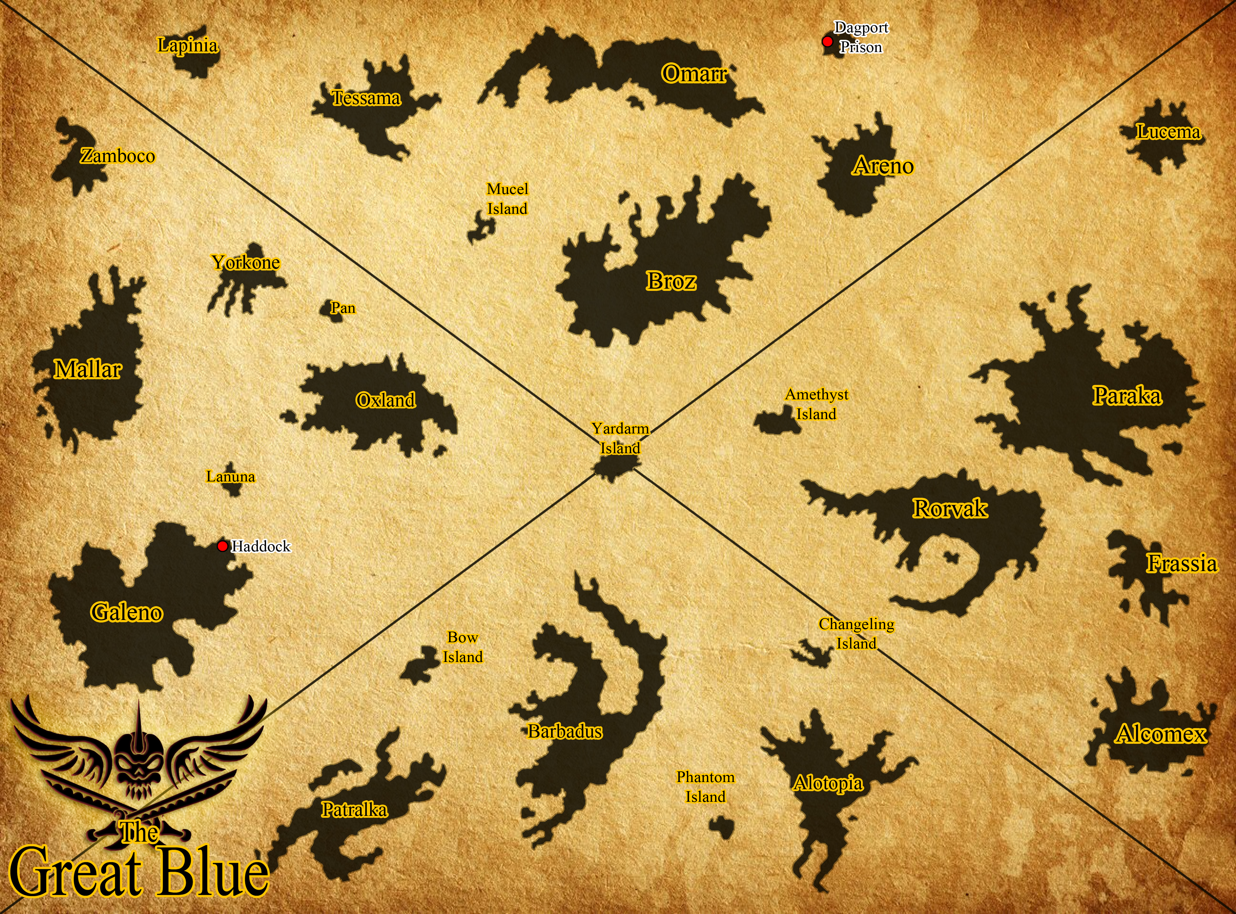 Blue Trinity Map The Great Blue - Map by Moheart7 on DeviantArt