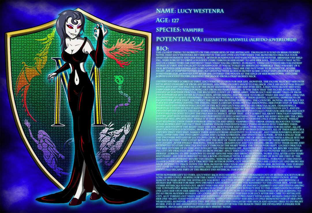 Mythgate Bios: Lucy Westenra by Moheart7 on DeviantArt