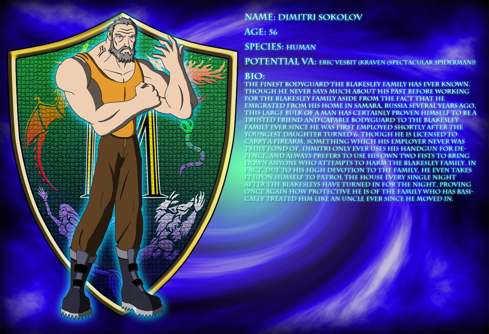 Mythgate Bios: Dimitri Sokolov by Moheart7 on DeviantArt