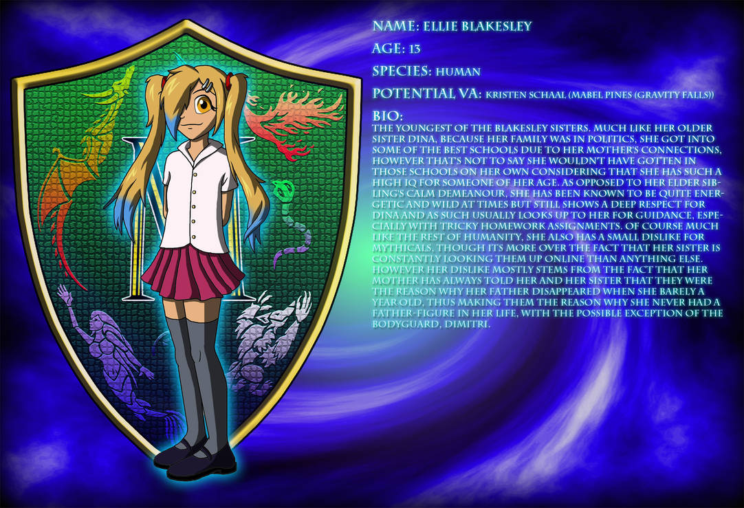 Mythgate Bios: Ellie Blakesley by Moheart7 on DeviantArt