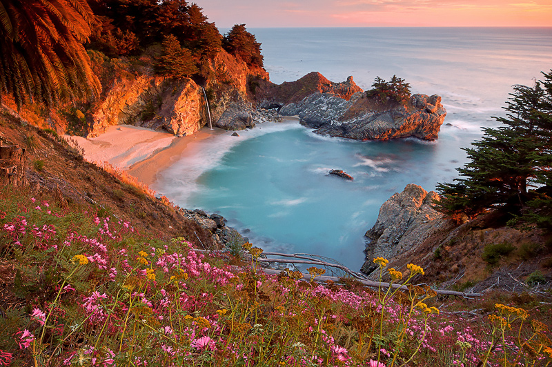 McWay Falls at Sunset