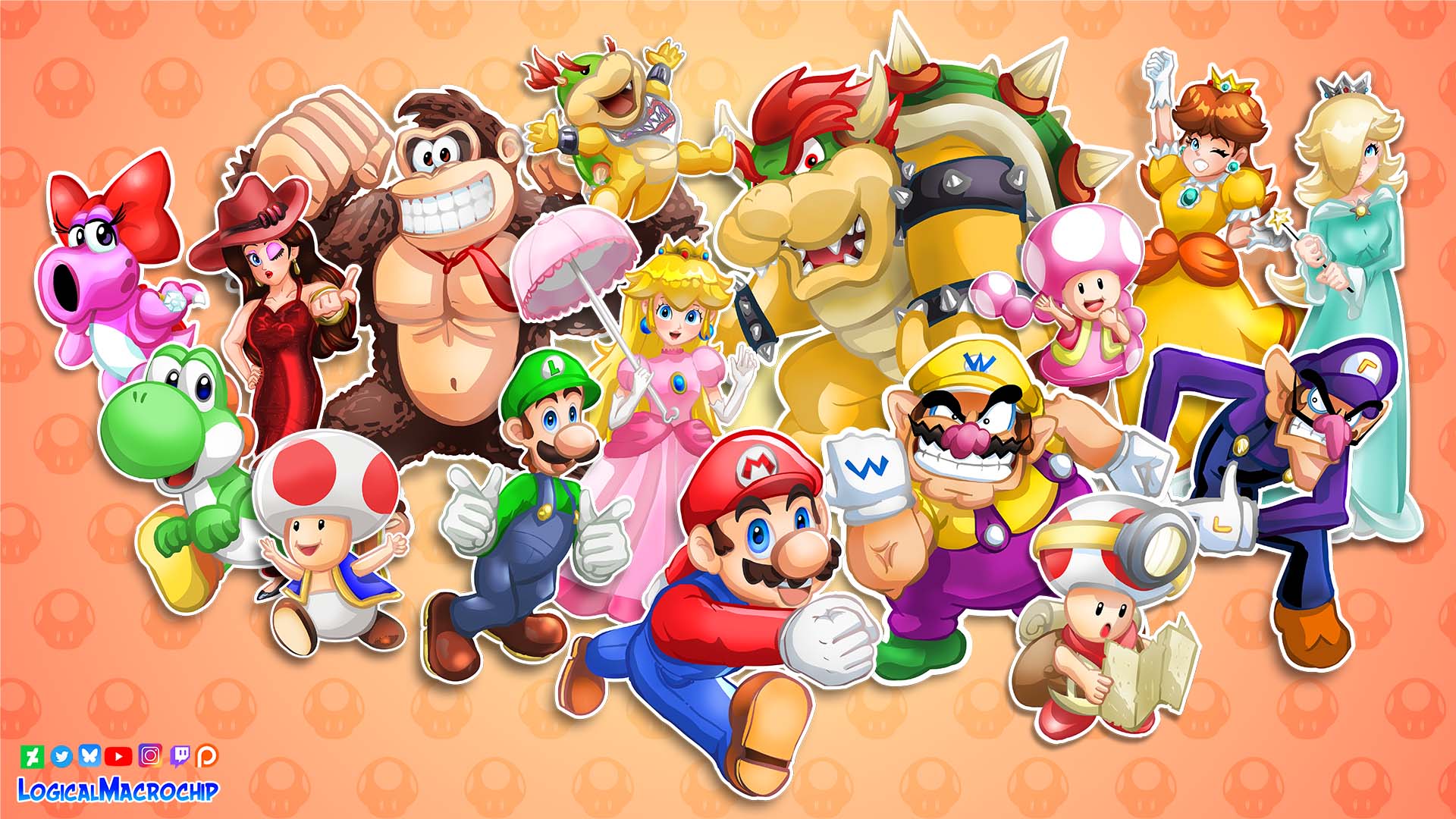Mario Character R Mario Characters by LogicalMarcochip on DeviantArt