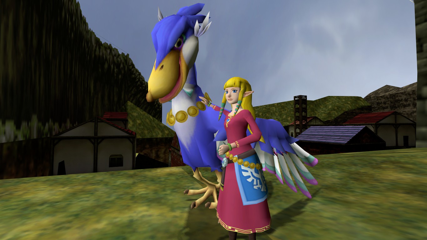 Zelda with her Loftwing by Till-Oilenspiegel on DeviantArt
