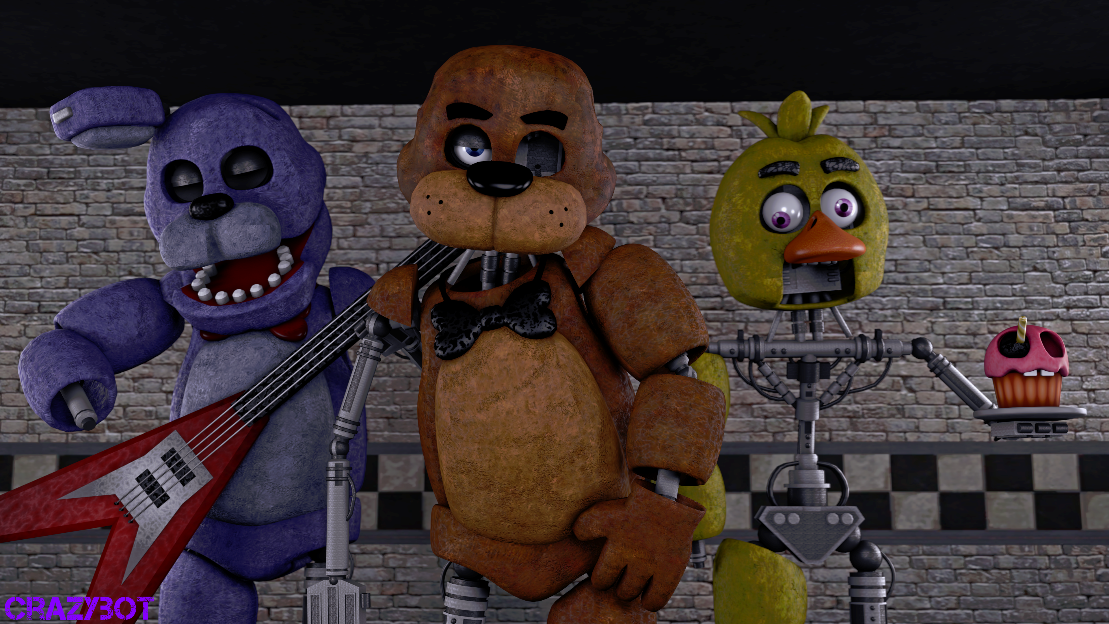 Fixed FNaF1 Animatronics by GameIAN361 on DeviantArt