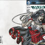 Wonder Woman Greytone on JL Blank cover
