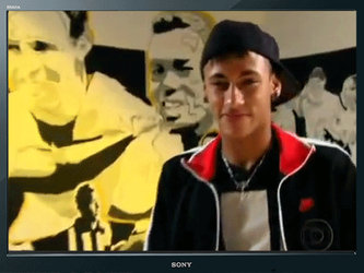 Gif Neymar with TV