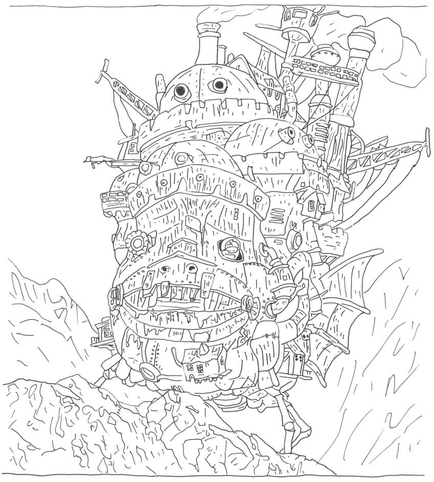 Drawing 58 - Howl's Moving Castle by MrAreay on DeviantArt