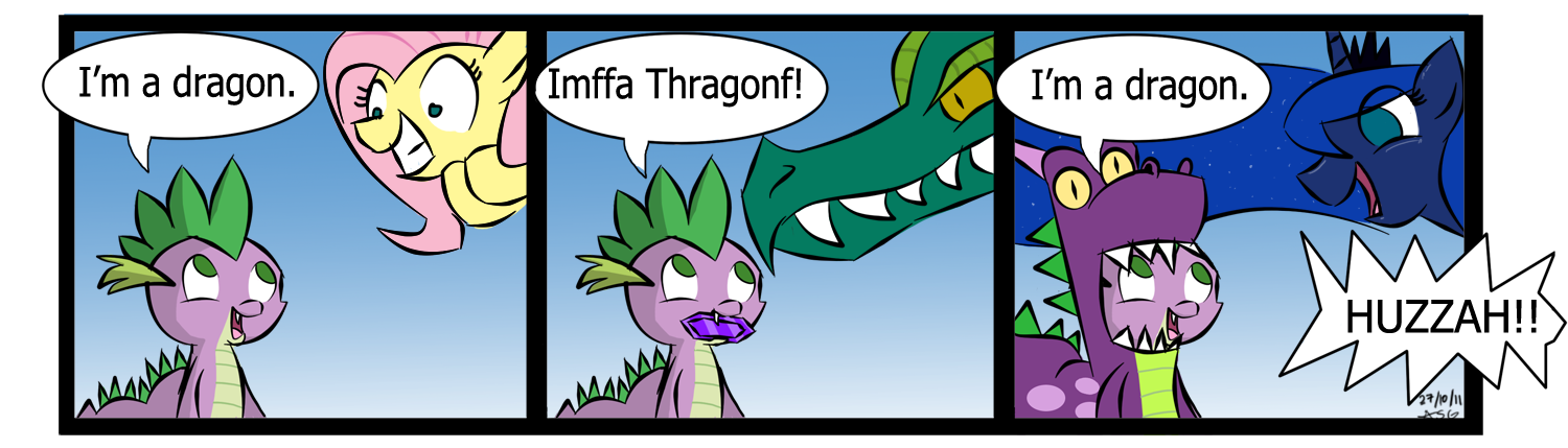 Spike's a dragon