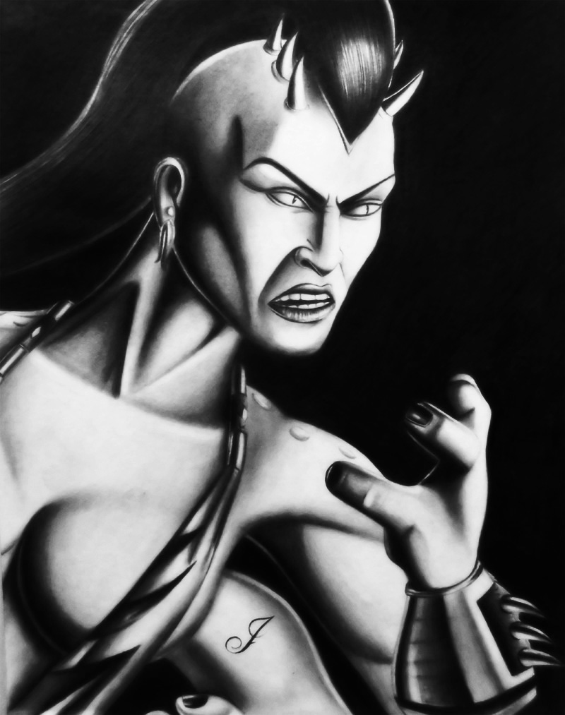 Drawing sheva render mortal kombat