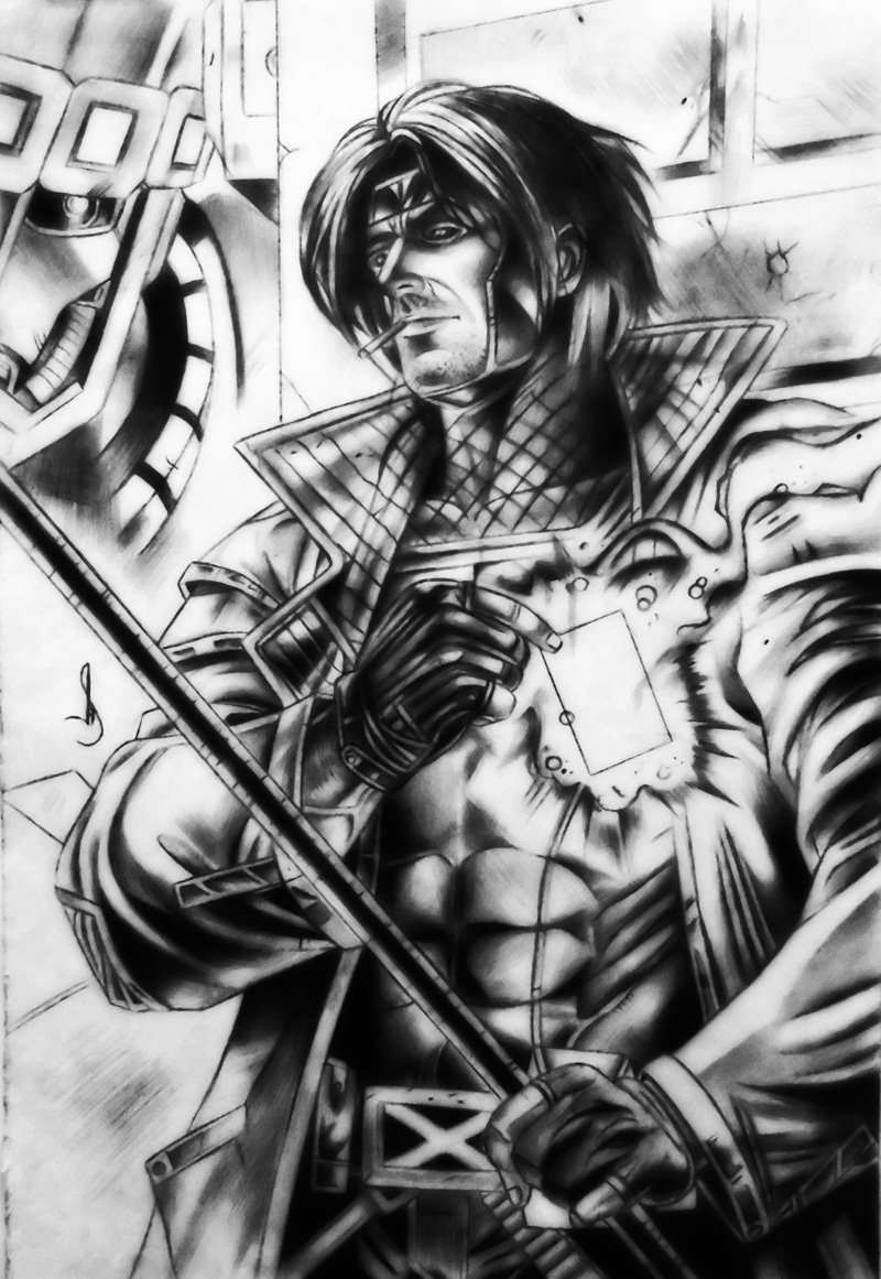 Drawing gambit x men