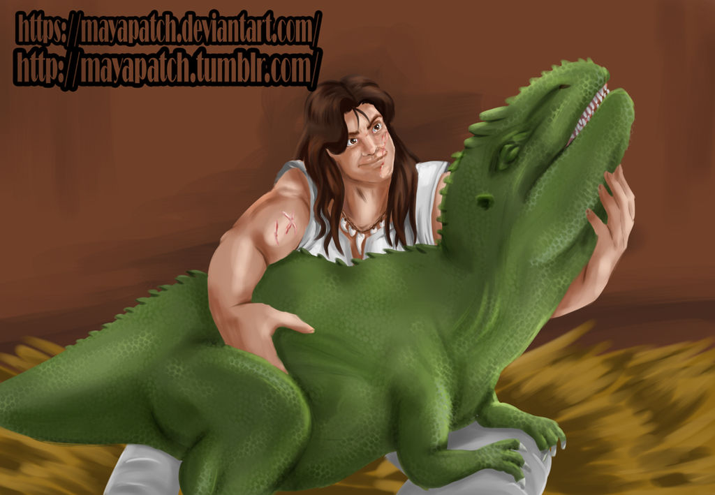 Ark] Giselle and her Deinonychus by MayaPatch on DeviantArt