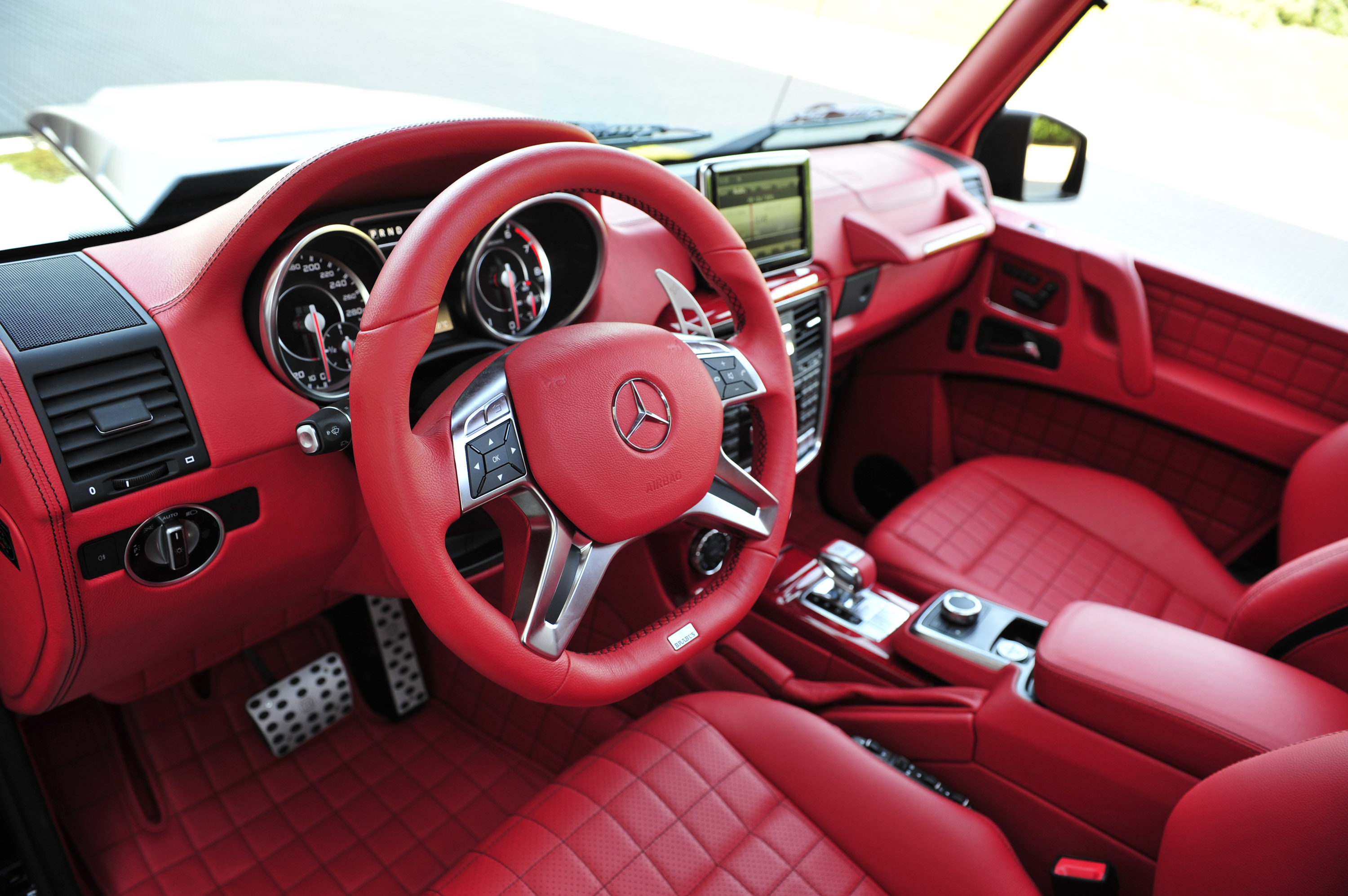 Brabus B63s Mercedes Benz G Class 6x6 Red Interior By