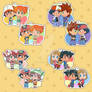 CHARMS SatoSHIP Set A: Poke, Pallet, Advance,Amour