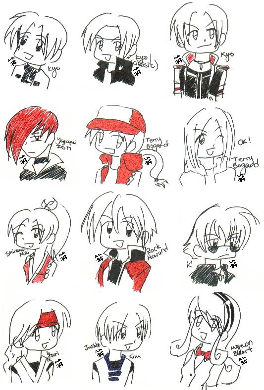 KOF: Postcard Chibis