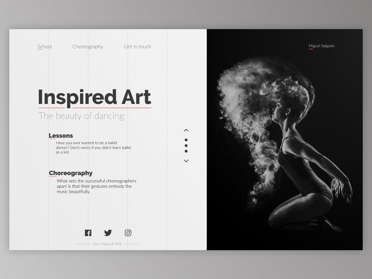 Minimal Landing Page UI/UX Design by AeonAgency on DeviantArt