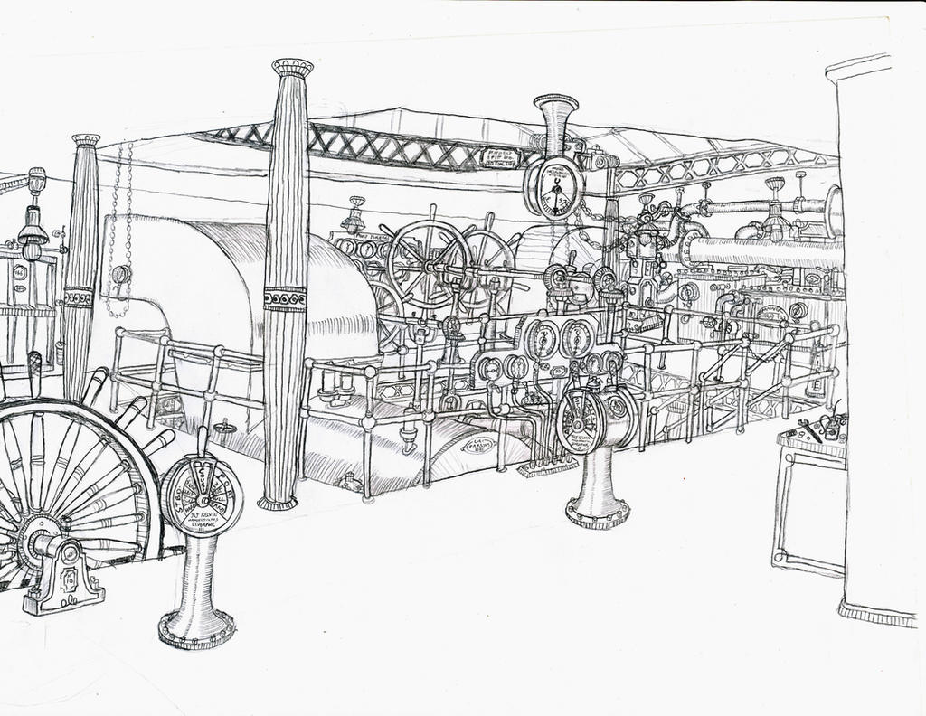 Steamship Engine Room