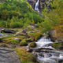 Fall Waterfall Background