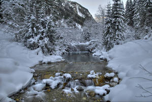 Snowy Riverscape