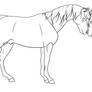 Two Horses Lineart