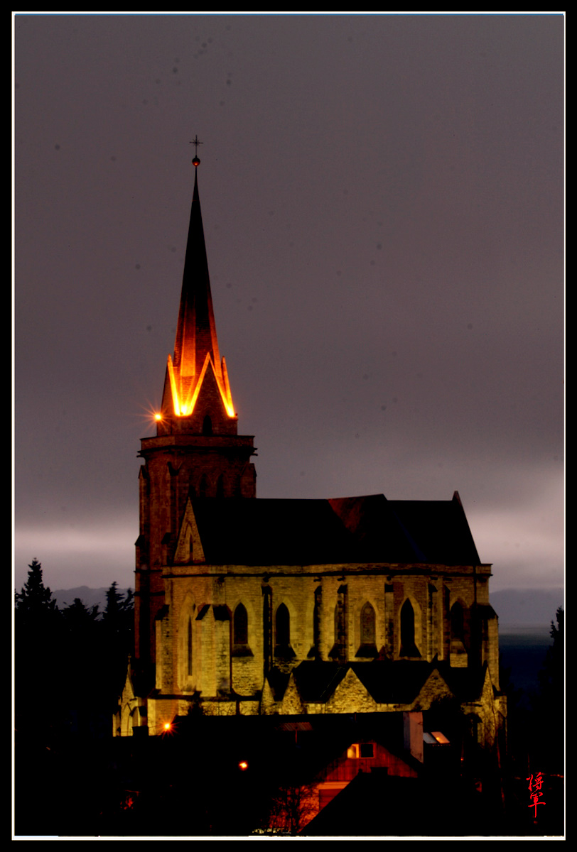 Cathedral Bariloche by Night