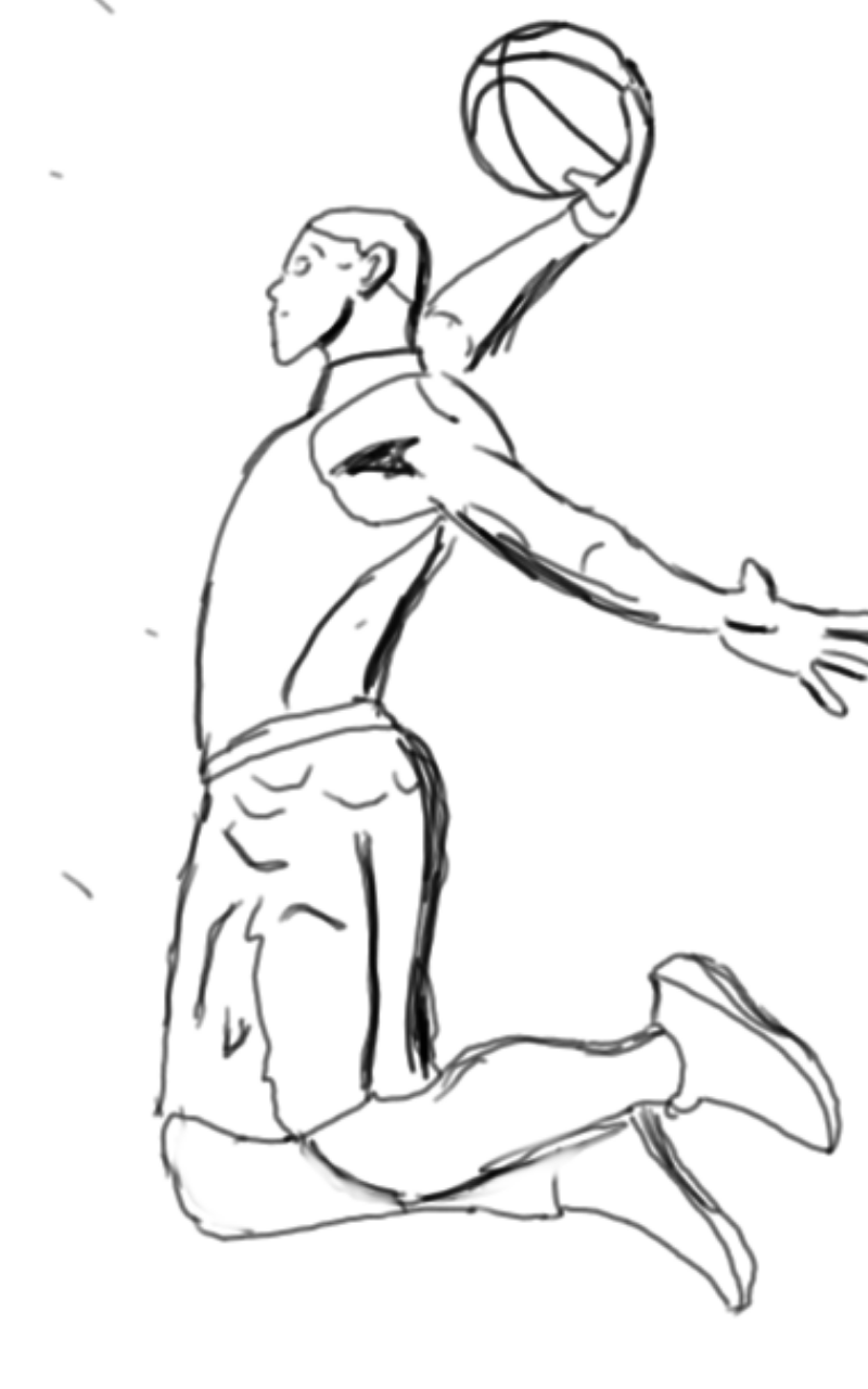 pics Basketball Sketch Art sketch basketball baloncesto by