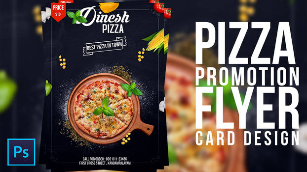 Pizza Promotion Flyer Design in Photoshop CC Tutor