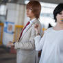 Light and L Death Note Cosplay - Handcuffed