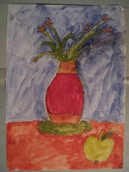 Apple and Tulip Vase