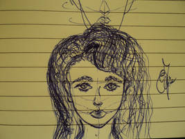 Girl lost in deep Thought