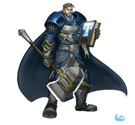 Commission - Young Uther the lightbringer