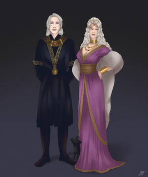 Prince Viserys (Viserys II) and Larra Rogare