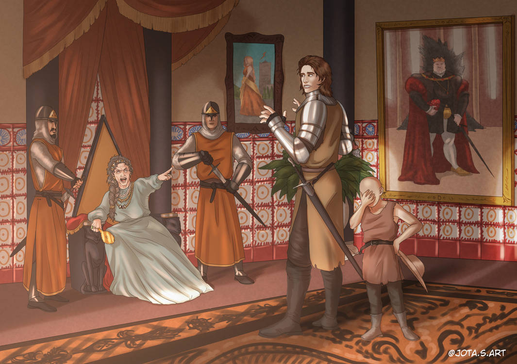 Dunk and Egg meet Lady Vaith by JotaSaraiva on DeviantArt