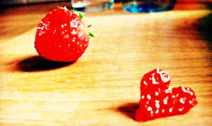 Strawberry and strawberry heart